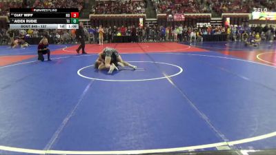 137 lbs Champ. Round 2 - DJay Wipf, Montana Disciples vs Aiden Rudie, Team Champs