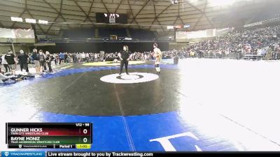 120 lbs Champ. Round 1 - Oscar Gustafson, Ilwaco Youth Wrestling vs Jaxon McAtee, Askeo International Mat Club