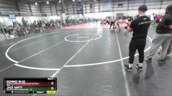 165 lbs Semis (4 Team) - Jack Harty, RALEIGH AREA WRESTLING vs Dominic Blue, NORTH CAROLINA WRESTLING FACTORY - RED