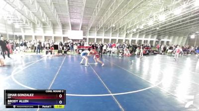 120 lbs Cons. Round 2 - Omar Gonzalez, WA vs Brody Allen, WY