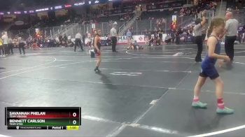 65 lbs Semifinal - Savannah Phelan, Team Virginia vs Bennett Carlson, Team Utah