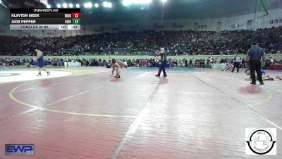 105 lbs Consi Of 32 #2 - Klayton Meek, Crossings Christian School vs Jude Pepper, Central Middle School