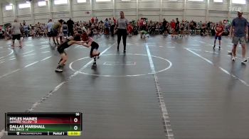 56 lbs Finals (2 Team) - Dallas Marshall, Full Circle vs Myles Maines, Hammers Yellow