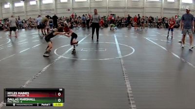 56 lbs Finals (2 Team) - Dallas Marshall, Full Circle vs Myles Maines, Hammers Yellow