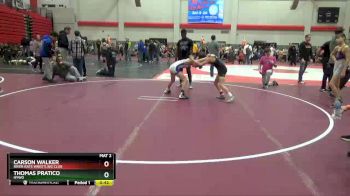 85 lbs Cons. Round 2 - Carson Walker, River Rats Wrestling Club vs Thomas Pratico, HYWO