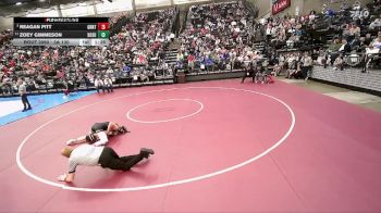 3A 130 lbs Quarterfinal - Reagan Pitt, Grantsville vs Zoey Gimmeson, South Summit
