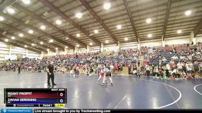 132 lbs Champ. Round 2 - Roany Proffit, WY vs Zavian Geronimo, AZ