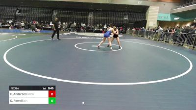 120 lbs Consi Of 8 #1 - Pallas Andersen, Wasatch vs Gretchen Fewell, Crook County