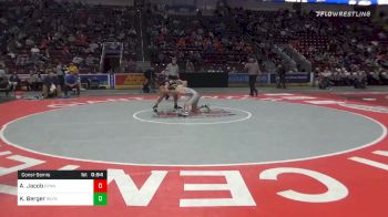 132 lbs Consolation - Adam Jacob, East Pennsboro vs Kaeden Berger, Reynolds
