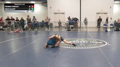 120 lbs Consi Of 32 #1 - Thomas Oswald, PA vs Sean Elliott, NJ