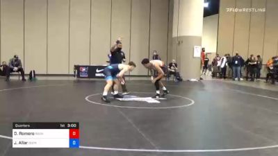 79 kg Quarterfinal - Demetrius Romero, Brunson UVRTC vs Jake Allar, Gopher Wrestling Club - RTC