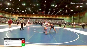 160 lbs Round Of 64 - Mickael Byers, Pine Creek vs Quayde Beck, Payson