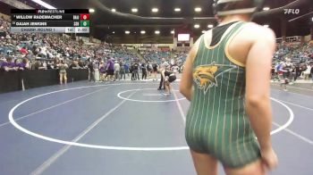 140 lbs Champ. Round 1 - Willow Rademacher, Basehor-Linwood HS vs Dajah Jenkins, Salina-South Hs