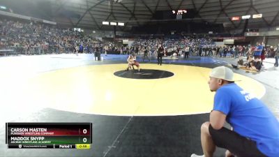 98 lbs Champ. Round 1 - Carson Masten, Punisher Wrestling Company vs Maddox Snypp, Ascend Wrestling Academy