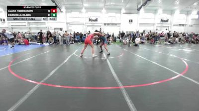 137.8-149.6 lbs Quarterfinal - Alaya Henderson, PA vs Carmella Clark, MI