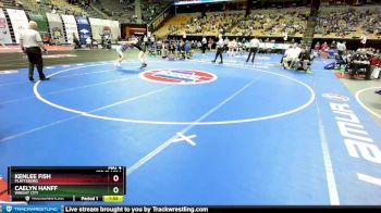 170 Class 1 lbs Champ. Round 1 - Caelyn Hanff, Wright City vs Kenlee Fish, Plattsburg