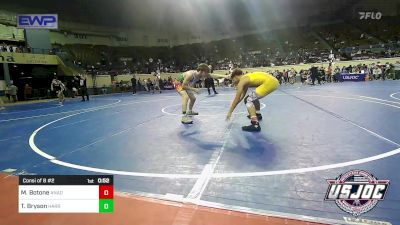 140 lbs Consi Of 8 #2 - Manny Botone, ANADARKO vs Tyler Bryson, Harrah Little League Wrestling