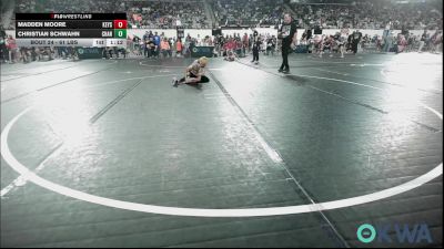61 lbs Round Of 16 - Madden Moore, Keystone Kids Wrestling Club vs Christian Schwahn, Chandler Takedown Club