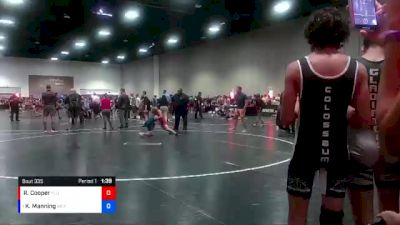 67 lbs Round 3 - Kael Manning, West Coast FLO Wrestling Club vs Raymond Cooper, Florida