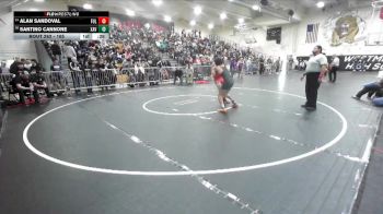 165 lbs Cons. Round 1 - Santino Cannone, Xavier Prep vs Alan Sandoval, Fullerton