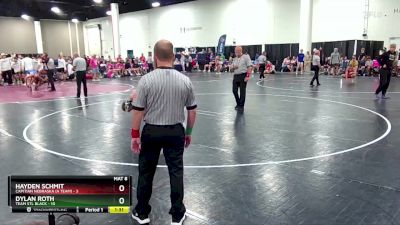 126 lbs Champ Round 1 (16 Team) - Hayden Schmit, Capitian Nebraska (A Team) vs Dylan Roth, Team STL Black