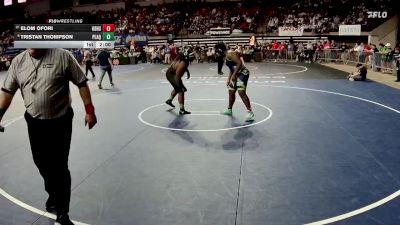 D 2 285 lbs Champ. Round 1 - Elom Ofori, Kenner Discovery Health Science vs Tristan Thompson, Plaquemine