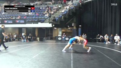 132 lbs 5th Place Match - Jaime Valencia, Tucson Cyclones Wrestling vs Hunter Leavitt, Champions Wrestling Club