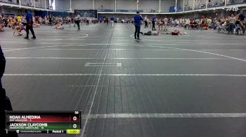 56 lbs Round 3 (8 Team) - JACKSON CLAYCOMB, Undisputed Wrestling vs Noah Almedina, Mat Assassins