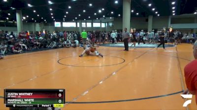 165 lbs Round 3 (6 Team) - Justin Whitney, MF Army vs Marshall White, Patriots WC Green