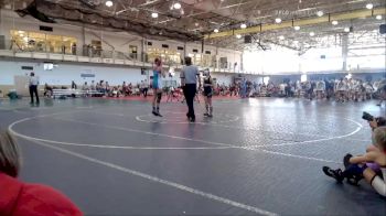 90 lbs Quarterfinals (8 Team) - Delaney Tackett, Ohio Red vs Elle Changaris, Swag Girls
