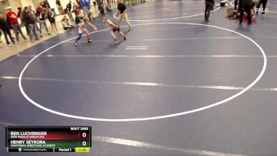 84 lbs 5th Place Match - Henry Seykora, Owatonna Wrestling Academy vs Ben Luchsinger, New Prague Wrestling