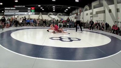 85 lbs Round 5 (6 Team) - Nick Beauchamp, Indiana Outlaws vs Ethan Spatz, Nebraska Elite