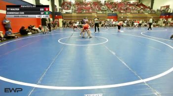 120 lbs Semifinal - Ty Walter, Bixby HS Boys vs Christian Cue, Sapulpa
