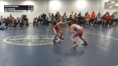 105 lbs Consolation - Greyson Brown, NY vs Jax Paranto, NJ