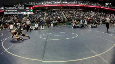 2A 150 lbs Cons. Round 2 - Joaquin Leunda Freeman, Charles D. Owen High School vs Blake Collins, Surry Central