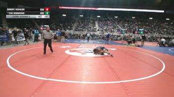 4A-113 lbs Cons. Round 2 - Emery Kohler, Evanston vs Chi Simmons, Sheridan