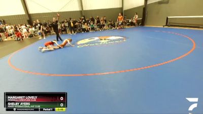 70 lbs Round 3 - Margaret Lovely, Peninsula Wrestling Club vs Shelby Ayers, Askeo International Mat Club