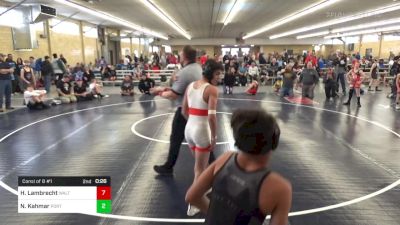 I 105 lbs Consi Of 8 #1 - Hunter Lambrecht, Walton vs Nycholas Kahmar, Port Jervis