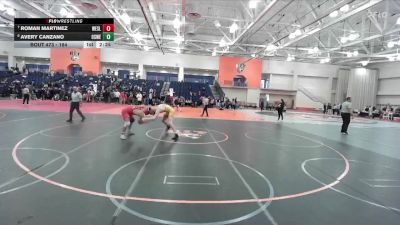 184 lbs Cons. Round 5 - Avery Canzano, Oswego State vs Roman Martinez, Wesleyan (CT)