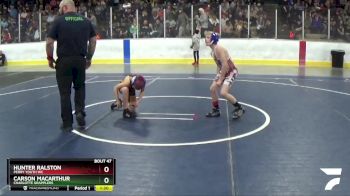 78 lbs Cons. Round 2 - Carson MacArthur, Charlotte Grapplers vs Hunter Ralston, Perry Youth WC