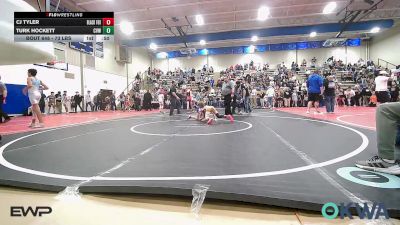 73 lbs Consi Of 4 - CJ Tyler, Black Fox Wrestling Club vs Turk Hockett, Caney Valley Wrestling