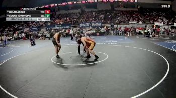 D 1 215 lbs Cons. Round 2 - Kylar Ascua, Terrebonne vs Logan Tokohopie, Live Oak