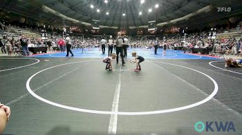 37 lbs Semifinal - Barrett Smith, Tulsa Blue T Panthers vs Crew Andrews, Team Tulsa Wrestling Club