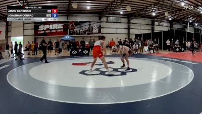 79 kg Champ. Round 2 - Aiden Brosinski, Burg Training Center vs Jonathan Conrad, Brown Regional Training Center