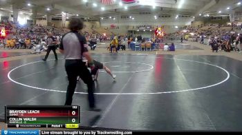 152 lbs Quarterfinals (8 Team) - Collin Walsh, Maryville vs Brayden Leach, Summit