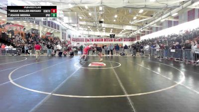 285 lbs Quarterfinal - Brian Waller-Reitano, Central Catholic vs Joaxis Medina, Springfield Central