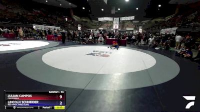 113 lbs Cons. Round 3 - Chulh-Ts`a`s-Ne Bates (Smiley), Del Norte Wrestling Inc. vs Garrett Yanagi, California