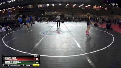 115 lbs Cons. Round 2 - Disney Diaz, Osceola (Kissimmee) vs Destiny Bonilla, Osceola (Kissimmee)