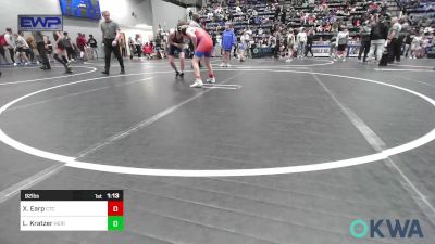 92 lbs Quarterfinal - Xander Earp, Chandler Takedown Club vs Luke Kratzer, Heritage Hall