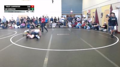 138 lbs Champ. Round 2 - Riley Carpenter, Thunder Ridge Outlaws Wrestling Club vs Lee Webster, Idaho